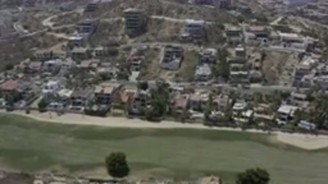 LOS CABOS MEXICO-2019: Dry Land With Buildings Area Covered