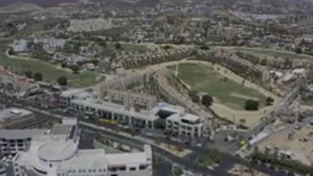 LOS CABOS MEXICO-2019: Office Buildings Storage Buildings Are Surrounding