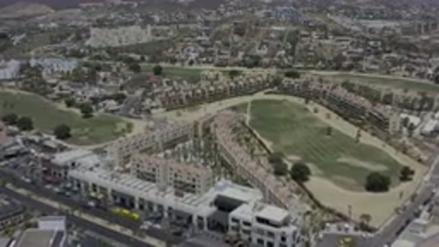LOS CABOS MEXICO-2019: Aerial Footage Showing City Ground and Streets View