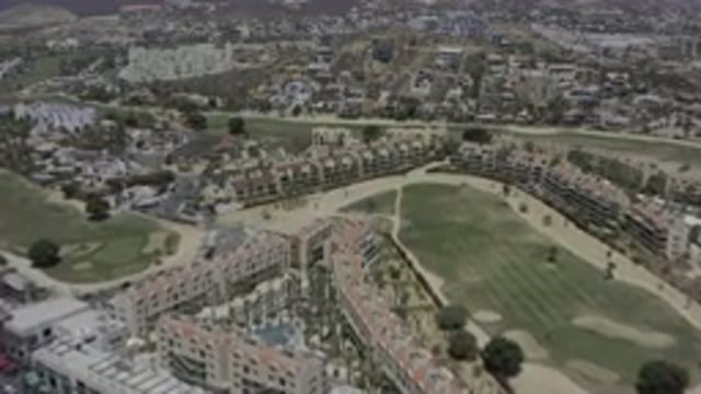 LOS CABOS MEXICO-2019: Top View Of The City Proper in Los Cabos Filled With