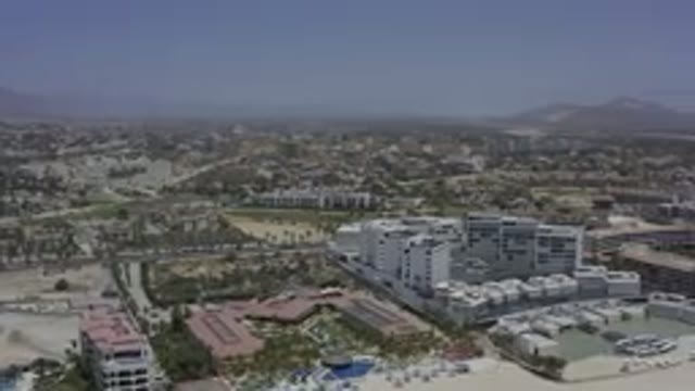 LOS CABOS MEXICO-2019: Overview Of Desert Valley Community On A Foggy Day