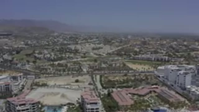 LOS CABOS MEXICO-2019: Cinematic Film Of Area With Greek Ancient Architecture