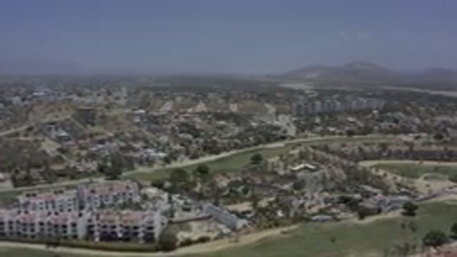 LOS CABOS MEXICO-2019: Aerial View Of A City Landscape With Mountains In The