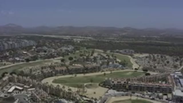 LOS CABOS MEXICO-2019: Beautiful Overhead Shot Of Apartment Complexes
