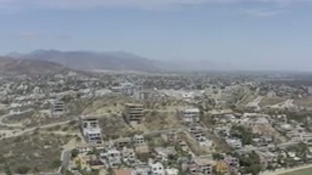 LOS CABOS MEXICO-2019: Aerial View of The Los Cabos in Mexico