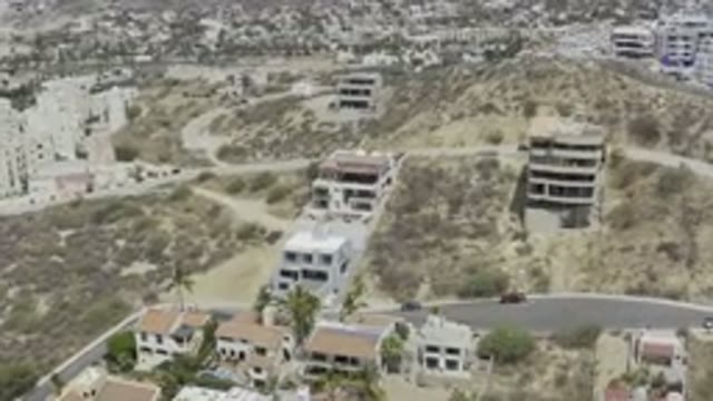 LOS CABOS MEXICO-2019: Flying Over Houses in a Small Desert City