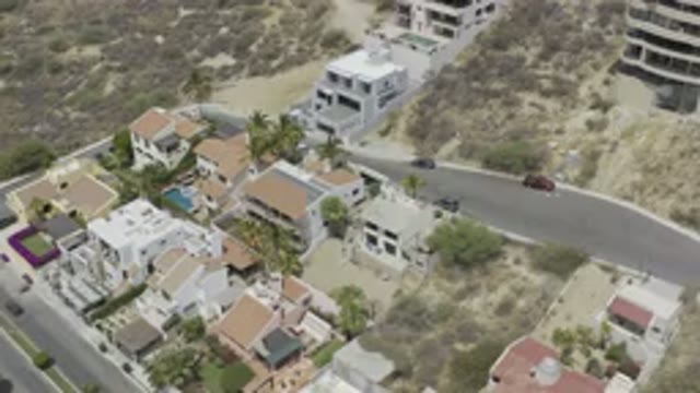 LOS CABOS MEXICO-2019: Elegant Aerial View of House Rentals in Los Cabos
