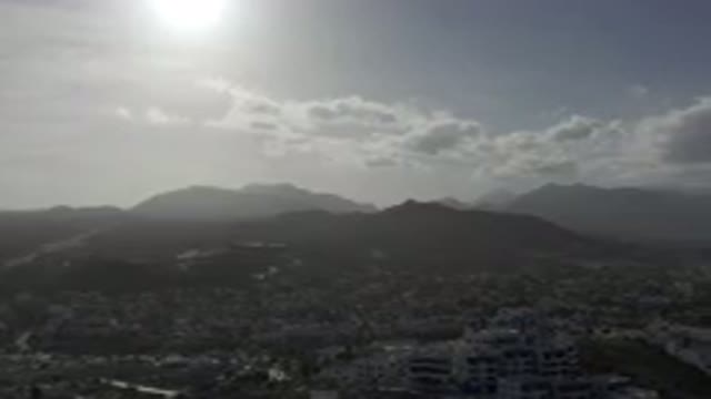 LOS CABOS MEXICO-2019: Rural Mountains in Horizon Panoramic Summer Scenes