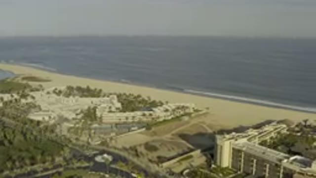 LOS CABOS MEXICO-2019: Beach Area Covered in Top View