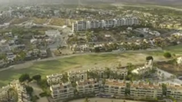 LOS CABOS MEXICO-2019: A Greenish Morning View of the Area