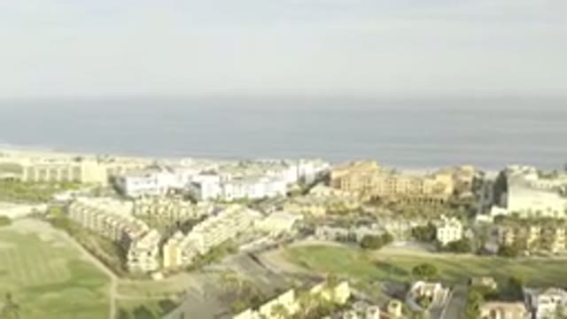 LOS CABOS MEXICO-2019: Air Footage Of A Neighborhood Located Next To The Sea