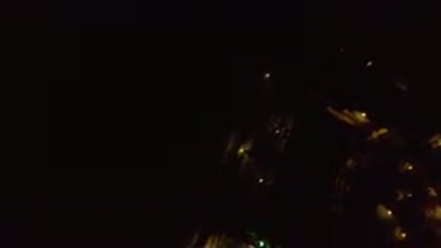 LOS CABOS MEXICO-2019: Soaring Bird's Eye View Over A Town In The Dead Of Night