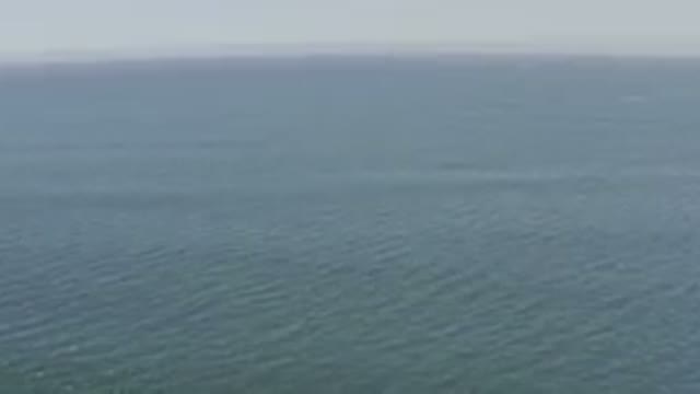 LOS CABOS MEXICO-2019: Drone Footage Increases Altitude Over Body Of Water