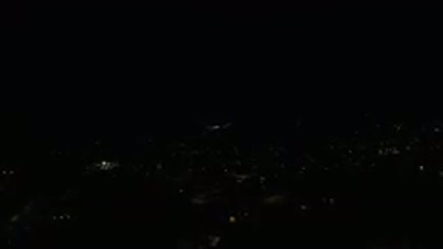 LOS CABOS MEXICO-2019: Drone Footage of City at Night with Low Lighting