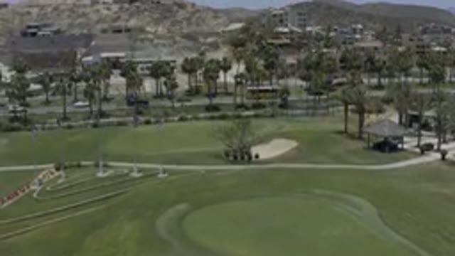 LOS CABOS MEXICO-2019: Flying View Of A City With Busy Road And Golf Course In