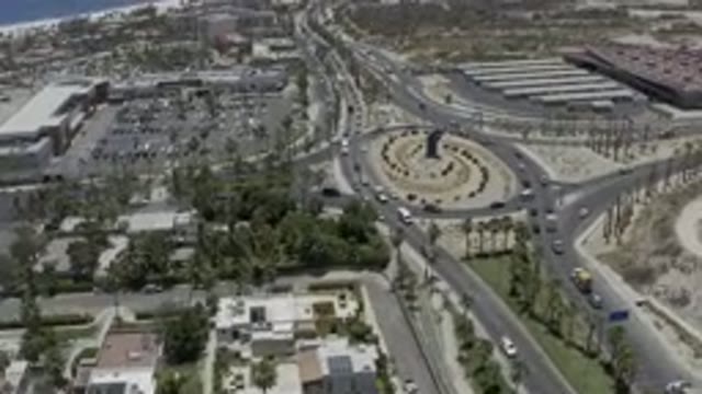 LOS CABOS MEXICO-2019: Very Busy Avenue And Streets With Lots Of Cars And