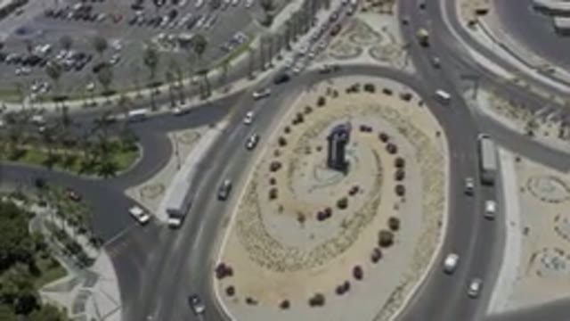 LOS CABOS MEXICO-2019: Cars And Trucks Traveling In Many Directions On Busy