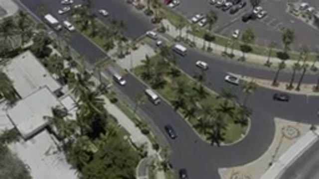 LOS CABOS MEXICO-2019: A Lot Of Vehicles Traveling On The City Streets At A Fast