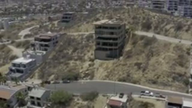 LOS CABOS MEXICO-2019: Massive Vacation Buildings On Mountain