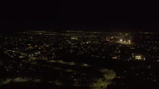 LOS CABOS MEXICO-2019: A City Filled With Lights Makes Dark Sky Look Bright