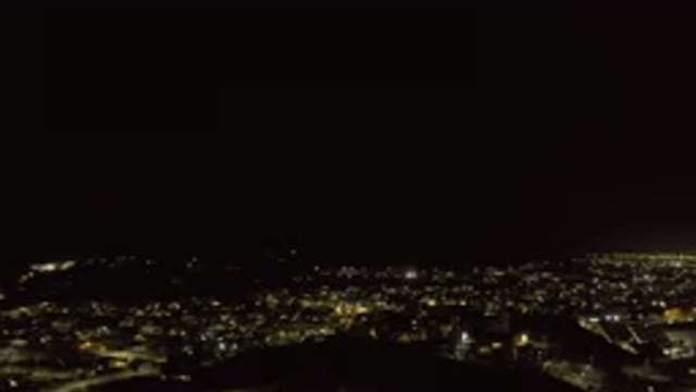 LOS CABOS MEXICO-2019: Panoramic View of a Big City and Light Pollution