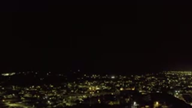 LOS CABOS MEXICO-2019: Night View Of Town Or City With Lights From Buildings