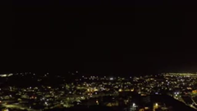 LOS CABOS MEXICO-2019: The View Of A City Or Town In The Night With Shining Lights