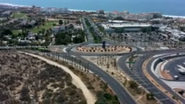 LOS CABOS MEXICO-2019: Busy Traffic On A Daily Route To Work Or Pleasure