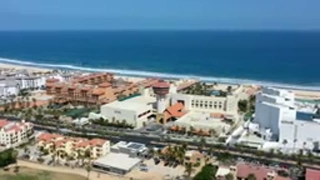 LOS CABOS MEXICO-2019: Nice Ocean View Busy Streets And Beautiful Homes And