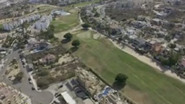 LOS CABOS MEXICO-2019: Footage Of A Large City With A Green Patch Of Land In The