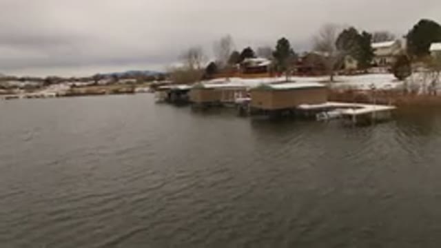JEFFERSON COUNTY COLORADO-2015: Snowy Lake Drone Footage Flyover