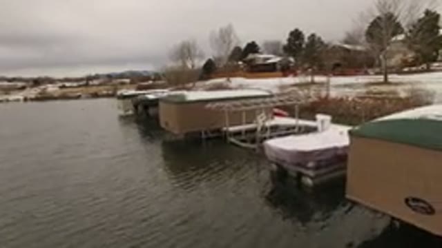 JEFFERSON COUNTY COLORADO-2015: Flying Over Docks And Suddenly Stopping And