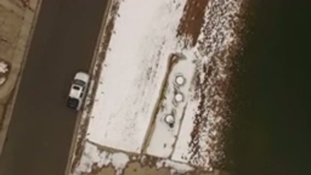 JEFFERSON COUNTY COLORADO-2015: Aerial Footage Of A Snowy Grassy Area With