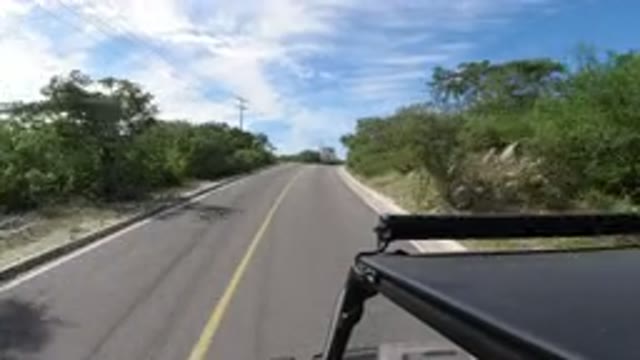 LOS CABOS MEXICO-2019: Fast Driving Vehicle On The Road Takes To Adventure
