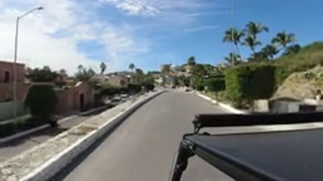LOS CABOS MEXICO-2019: Road Driving On A Sunny Day