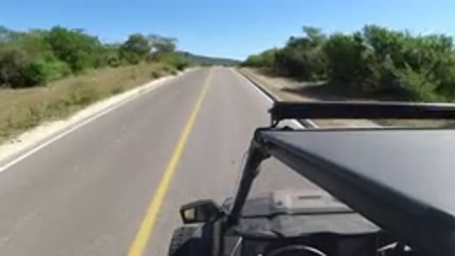 LOS CABOS MEXICO-2019: Driving Fast On An Empty Clean Road