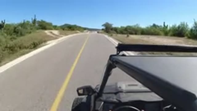 LOS CABOS MEXICO-2019: Driving Car On A Clean Road