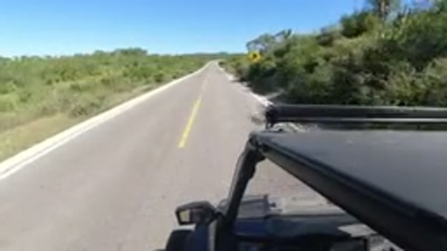 LOS CABOS MEXICO-2019: Footage Of A Camera On Top Of A Moving Car That Is