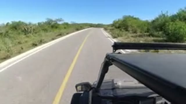 LOS CABOS MEXICO-2019: A Vehicle Is Moving On The Road