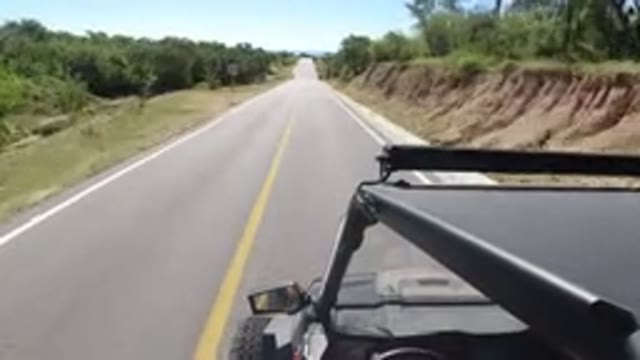 LOS CABOS MEXICO-2019: Footage From A Camera Mounted To An SUV Which Drives Forward