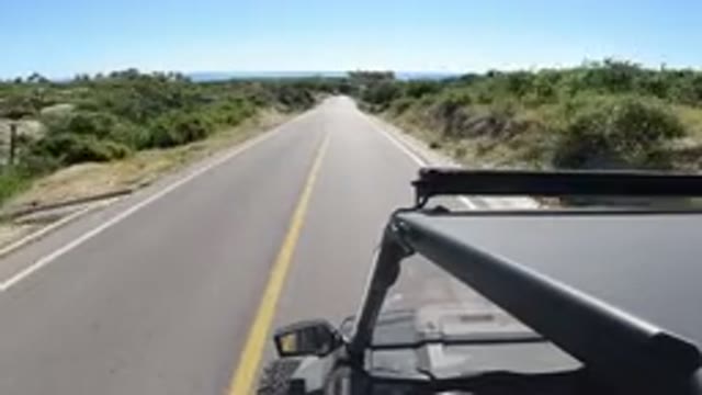 LOS CABOS MEXICO-2019: His Brother Drives On A Sunny Road