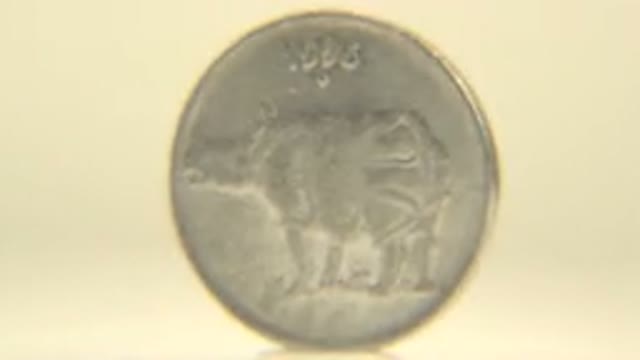 View Of Rotating Coin From India Worth Paine