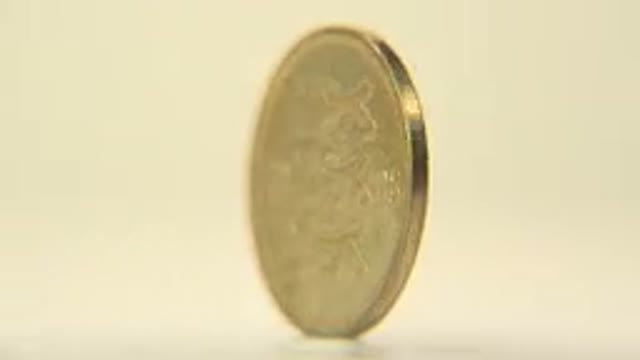 Ten Cents Coin From Estonia Very Shiny And Keep Rotating