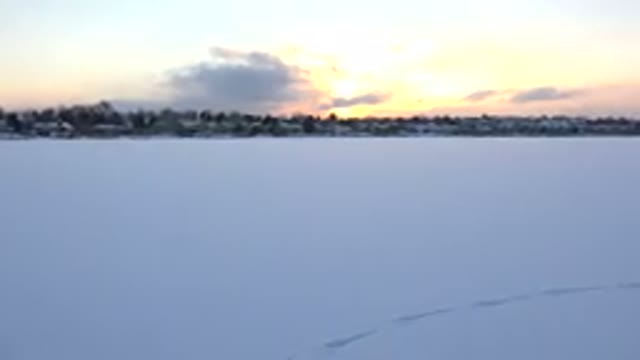 HIDDEN LAKE COLORADO-2014: Beautiful Sunset Like The Banks Of A Magnificent Sea