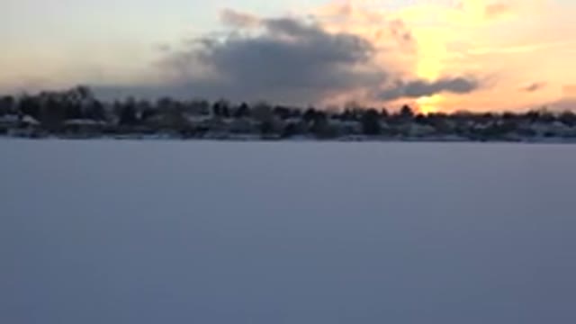 HIDDEN LAKE COLORADO-2014: Spectacular Aerial View Of A Lake And A Sunset
