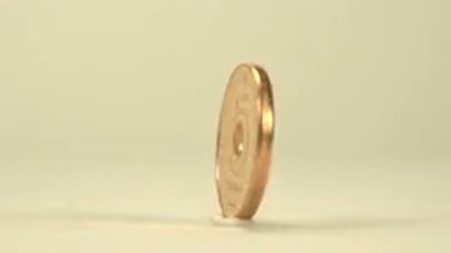 Gold Round Five Money Animation Vintage Old Value Treasure Important