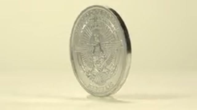 Polished Vintage Saint Gregory Dollar Coin In Mint Condition