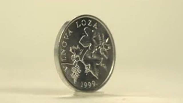 Silver Coin Of Two Pile Of The Republic Of Croatia In Honor Of The Grapevine
