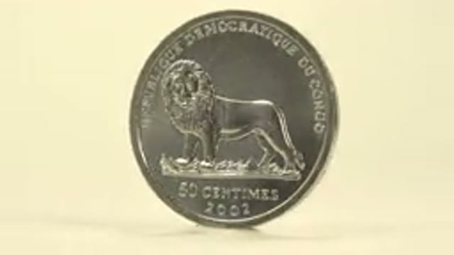 Dollar Moving Around Lion Logo Human Logo Animal Lion Metal Rotating Around