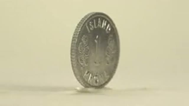 Dollar Coin Metal Rotating Coin One Number Number Symbol Logo Rotating